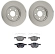 KIT-121325-AE113 Front Brake Disc and Pad Kit, G-Coated, Plain Surface, 5 Lugs, 299.97 mm, Semi-metallic
