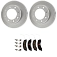 KIT-121325-AE116 Front Brake Disc and Pad Kit, G-Coated, Plain Surface, 8 Lugs, 330.96 mm, Semi-metallic, 4WD