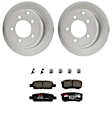 KIT-121325-AE120 Rear Brake Disc and Pad Kit, G-Coated, Plain Surface, 5 Lugs, 262.13 mm, Ceramic