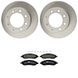 KIT-121325-AE122 Rear Brake Disc and Pad Kit, G-Coated, Plain Surface, 8 Lugs, 340.11 mm, Semi-metallic