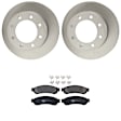 KIT-121325-AE125 Rear Brake Disc and Pad Kit, G-Coated, Plain Surface, 8 Lugs, 340.11 mm, Semi-metallic