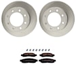 KIT-121325-AE126 Rear Brake Disc and Pad Kit, G-Coated, Plain Surface, 8 Lugs, 340.11 mm, Semi-metallic