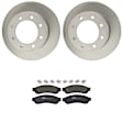 KIT-121325-AE128 Rear Brake Disc and Pad Kit, G-Coated, Plain Surface, 8 Lugs, 340.11 mm, Semi-metallic