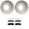 KIT-121325-AE129 Rear Brake Disc and Pad Kit, G-Coated, Plain Surface, 8 Lugs, 340.11 mm, Semi-metallic