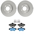 KIT-121325-AE134 Front Brake Disc and Pad Kit, G-Coated, Plain Surface, 5 Lugs, 276 mm, Ceramic