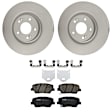 KIT-121325-AE142 Front Brake Disc and Pad Kit, G-Coated, Plain Surface, 5 Lugs, 320.04 mm, Ceramic