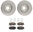 KIT-121325-AE143 Front Brake Disc and Pad Kit, G-Coated, Plain Surface, 5 Lugs, 320.04 mm, Ceramic