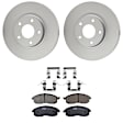 KIT-121325-AE145 Front Brake Disc and Pad Kit, G-Coated, Plain Surface, 5 Lugs, 295.91 mm, Ceramic