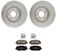 KIT-121325-AE153 Front Brake Disc and Pad Kit, G-Coated, Plain Surface, 5 Lugs, 320.04 mm, Ceramic