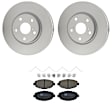 KIT-121325-AE163 Front Brake Disc and Pad Kit, G-Coated, Plain Surface, 5 Lugs, 295.91 mm, Ceramic