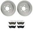 KIT-121325-AE166 Rear Brake Disc and Pad Kit, G-Coated, Plain Surface, 5 Lugs, 284.99 mm, Ceramic