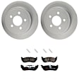 KIT-121325-AE167 Rear Brake Disc and Pad Kit, G-Coated, Plain Surface, 5 Lugs, 284.99 mm, Ceramic