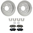 KIT-121325-AE171 Rear Brake Disc and Pad Kit, G-Coated, Plain Surface, 5 Lugs, 261.87 mm, Ceramic