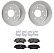 KIT-121325-AE172 Rear Brake Disc and Pad Kit, G-Coated, Plain Surface, 5 Lugs, 261.87 mm, Ceramic