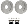 KIT-121325-AE174 Rear Brake Disc and Pad Kit, G-Coated, Plain Surface, 6 Lugs, 320.04 mm, Ceramic