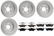 KIT-121325-AE188 Front and Rear Brake Disc and Pad Kit, G-Coated, Plain Surface, 5 Lugs, Front-288.04 mm/Rear-284.99 mm, Ceramic