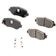 Front Brake Disc and Pad Kit, G-Coated, Plain Surface, 5 Lugs, 295.91 mm, Ceramic
