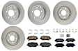 KIT-121325-AE219 Front and Rear Brake Disc and Pad Kit, G-Coated, Plain Surface, 5 Lugs, Front-320.04 mm/Rear-282.96 mm, Front-Ceramic/Rear-Semi-Metallic
