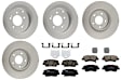 KIT-121325-AE221 Front and Rear Brake Disc and Pad Kit, G-Coated, Plain Surface, 5 Lugs, Front-320.04 mm/Rear-282.96 mm, Front-Ceramic/Rear-Semi-Metallic