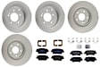 KIT-121325-AE233 Front and Rear Brake Disc and Pad Kit, G-Coated, Plain Surface, 5 Lugs, Front-320.04 mm/Rear-282.96 mm, Semi-metallic