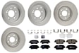 KIT-121325-AE235 Front and Rear Brake Disc and Pad Kit, G-Coated, Plain Surface, 5 Lugs, Front-320.04 mm/Rear-282.96 mm, Front-Ceramic/Rear-Semi-Metallic