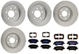 KIT-121325-AE239 Front and Rear Brake Disc and Pad Kit, G-Coated, Plain Surface, 5 Lugs, Front-320.04 mm/Rear-282.96 mm, Semi-metallic