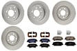 KIT-121325-AE242 Front and Rear Brake Disc and Pad Kit, G-Coated, Plain Surface, 5 Lugs, Front-320.04 mm/Rear-282.96 mm, Front-Ceramic/Rear-Semi-Metallic