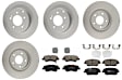 KIT-121325-AE247 Front and Rear Brake Disc and Pad Kit, G-Coated, Plain Surface, 5 Lugs, Front-320.04 mm/Rear-282.96 mm, Front-Ceramic/Rear-Semi-Metallic