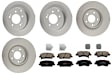 KIT-121325-AE248 Front and Rear Brake Disc and Pad Kit, G-Coated, Plain Surface, 5 Lugs, Front-320.04 mm/Rear-282.96 mm, Front-Ceramic/Rear-Semi-Metallic