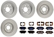 KIT-121325-AE251 Front and Rear Brake Disc and Pad Kit, G-Coated, Plain Surface, 5 Lugs, Front-320.04 mm/Rear-282.96 mm, Semi-metallic