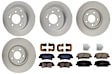 KIT-121325-AE254 Front and Rear Brake Disc and Pad Kit, G-Coated, Plain Surface, 5 Lugs, Front-320.04 mm/Rear-282.96 mm, Front-Ceramic/Rear-Semi-Metallic