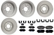 KIT-121325-AE266 Front and Rear Brake Disc and Pad Kit, G-Coated, Plain Surface, 5 Lugs, Front-320.04 mm/Rear-302.01 mm, Ceramic
