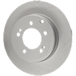 Front and Rear Brake Disc and Pad Kit, G-Coated, Plain Surface, 5 Lugs, Front-320.04 mm/Rear-282.96 mm, Front-Ceramic/Rear-Organic