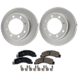 Front Brake Disc and Pad Kit, G-Coated, Plain Surface, 8 Lugs, 330.96 mm, Semi-metallic, 4WD