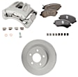 Front Brake Kit With Calipers, G-Coated, Plain Surface, 5 Lugs, 288.04 mm, Ceramic