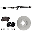 Front, Driver and Passenger Side Axle Assembly - 7-Piece Kit, 2.3L, 4Cyl