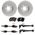 Front, Driver and Passenger Side Axle Assembly - 7-Piece Kit, 3.0L, 6Cyl