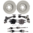 Front, Driver and Passenger Side Axle Assembly - 7-Piece Kit FWD, 1.5L, 4Cyl