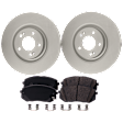 Brake Disc and Pad Kit, G-Coated, Plain Surface, 5 Lugs, 320.04 mm, Ceramic