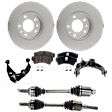 Front, Driver and Passenger Side Axle Assembly - 7-Piece Kit FWD, 2.5L, 4Cyl