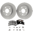 Front Brake Disc and Pad Kit, G-Coated, Plain Surface, 5 Lugs, 305.05 mm, Ceramic