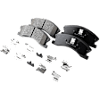 Front Brake Disc and Pad Kit, G-Coated, Plain Surface, 5 Lugs, 305.05 mm, Ceramic