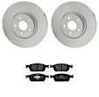 KIT-121325-AE337 Front Brake Disc and Pad Kit, G-Coated, Plain Surface, 5 Lugs, 299.97 mm, Semi-metallic