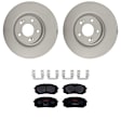KIT-121325-AE340 Front Brake Disc and Pad Kit, G-Coated, Plain Surface, 5 Lugs, 320.04 mm, Ceramic