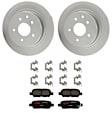 KIT-121325-AE344 Rear Brake Disc and Pad Kit, G-Coated, Plain Surface, 5 Lugs, 291.59 mm, Ceramic