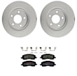 KIT-121325-AE346 Front Brake Disc and Pad Kit, G-Coated, Plain Surface, 5 Lugs, 293.88 mm, Ceramic