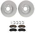 KIT-121325-AE347 Front Brake Disc and Pad Kit, G-Coated, Plain Surface, 5 Lugs, 293.88 mm, Ceramic