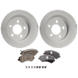 Front Brake Disc and Pad Kit, G-Coated, Plain Surface, 5 Lugs, 288.04 mm, Ceramic