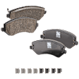 Front Brake Disc and Pad Kit, G-Coated, Plain Surface, 5 Lugs, 288.04 mm, Ceramic