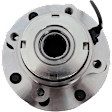 Front, Driver and Passenger Side Wheel Hub, 8 Lugs, With Bearing, With Sensor, 4WD